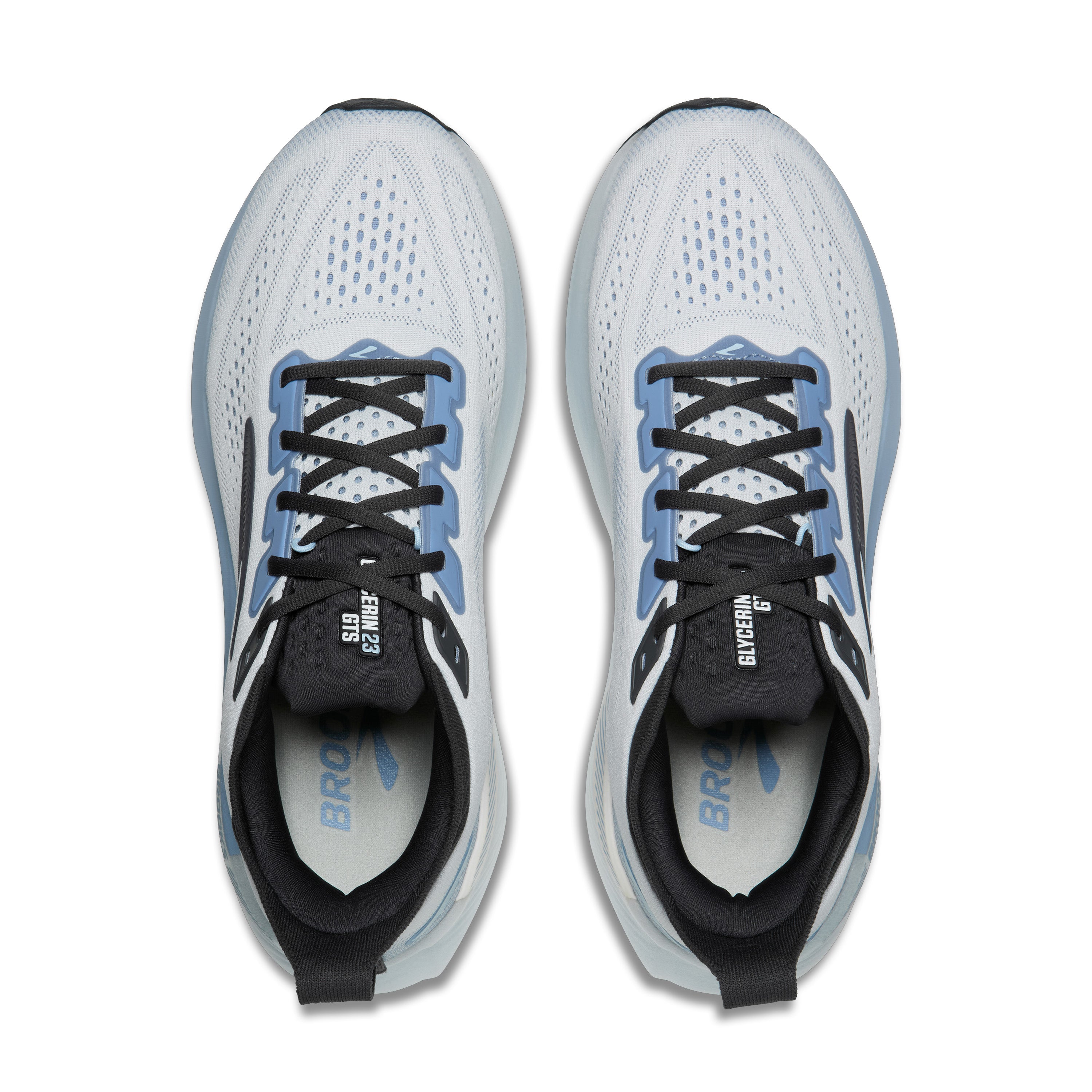 Brooks Glycerin GTS 23 Men's Running Shoes White Blue