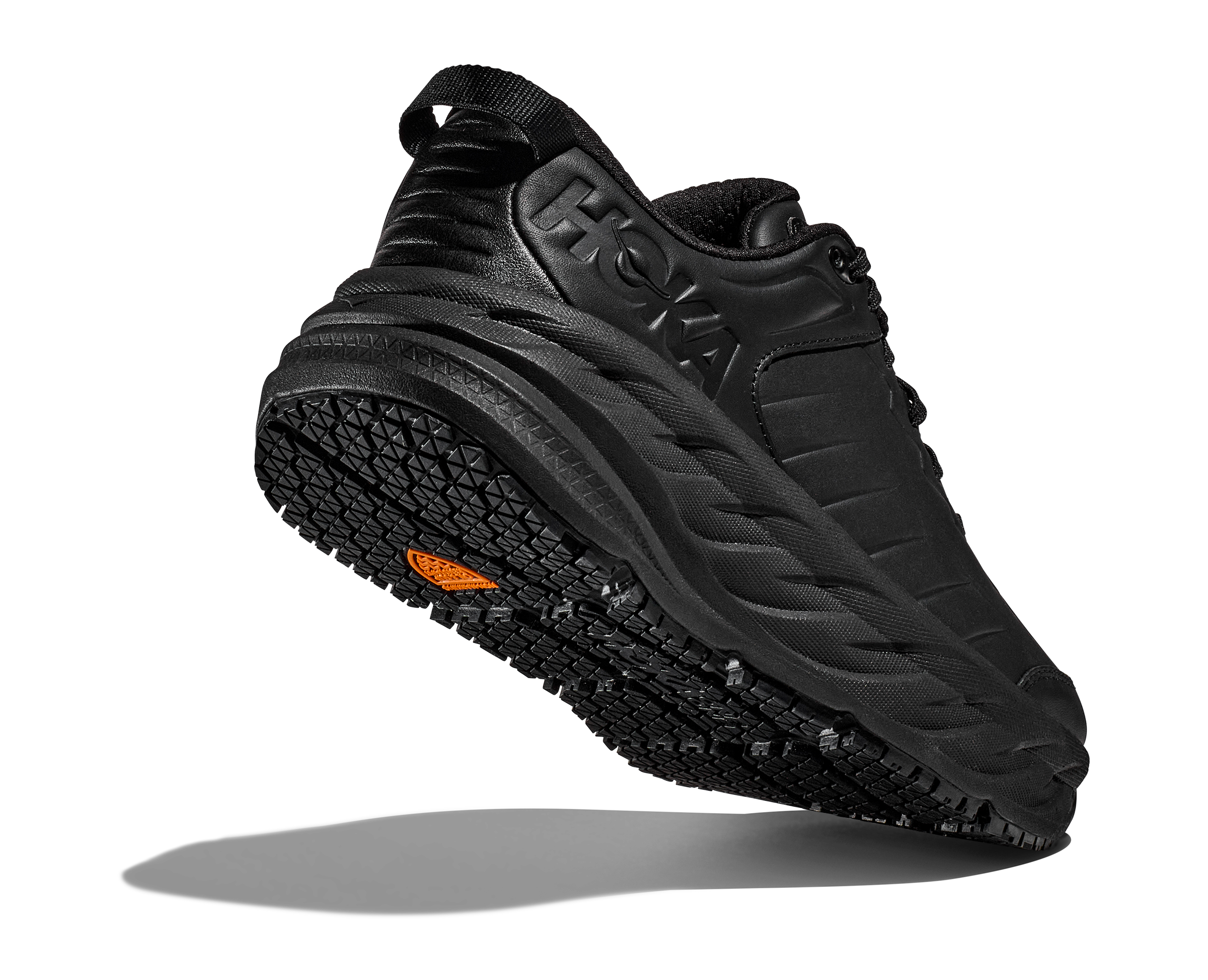 Hoka Bondi SR Women's Leather Walking Shoes Black