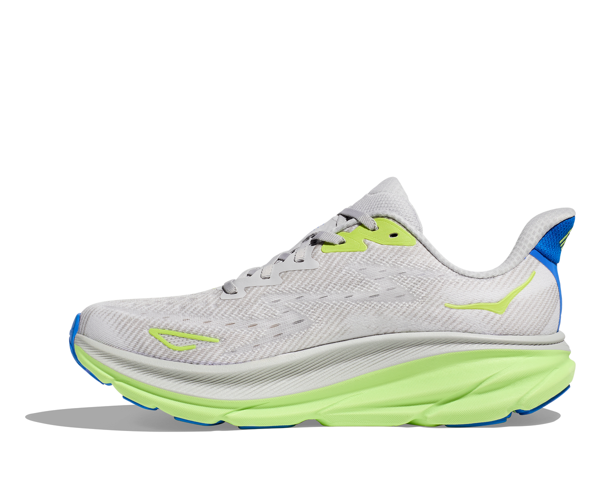 Hoka Clifton 9 Men's Road Running Shoes Grey Green