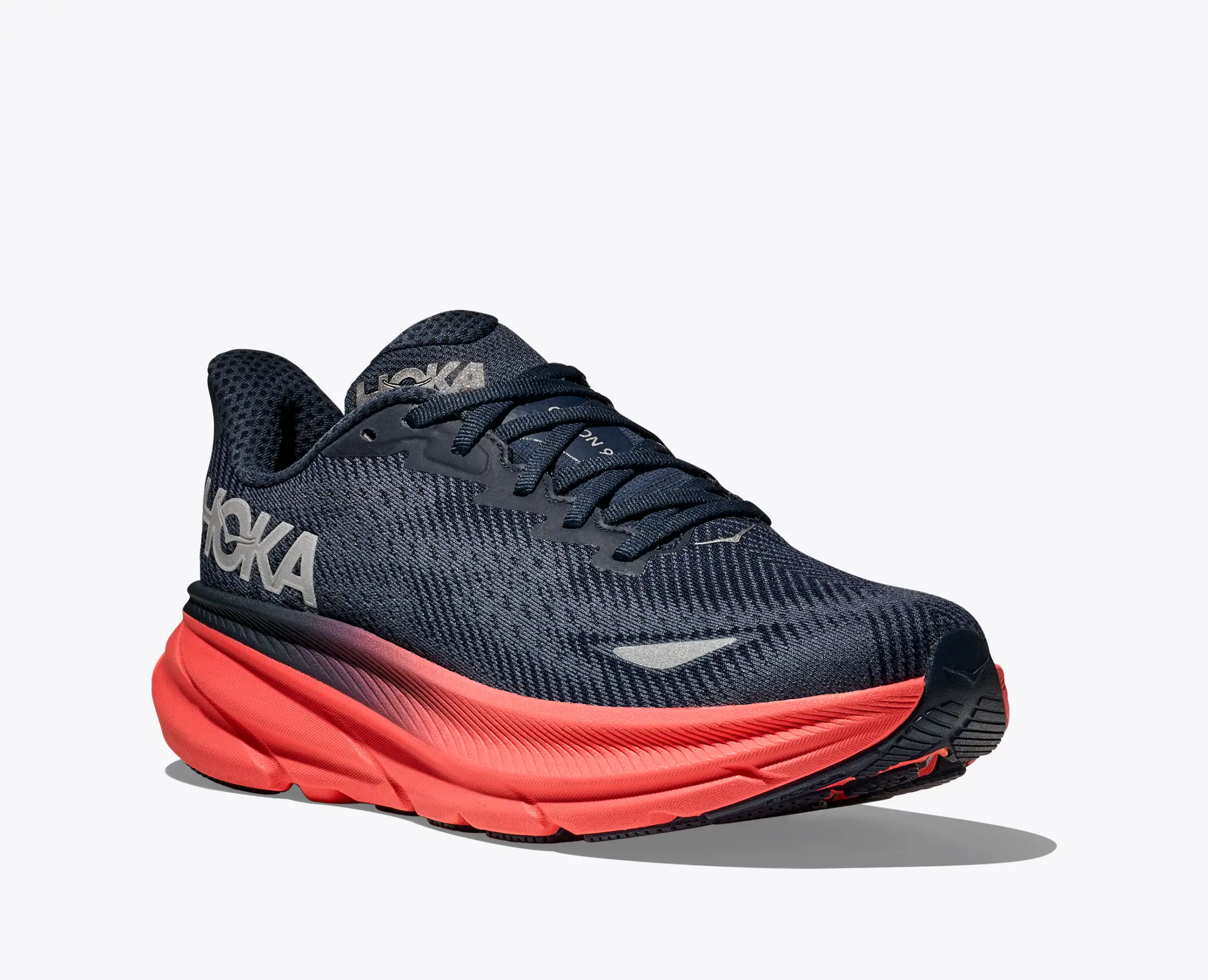 Hoka Clifton 9 GORE-TEX Women's Running Shoes Navy Coral