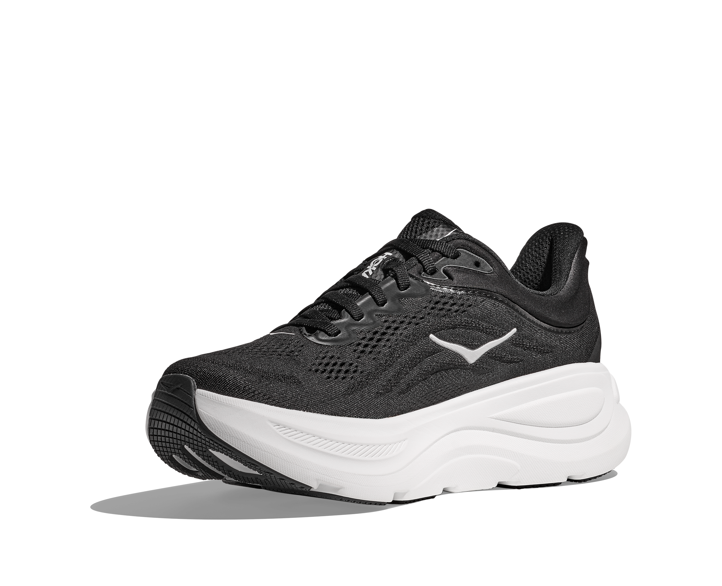 Hoka Bondi 9 Men's Running Shoes Black White