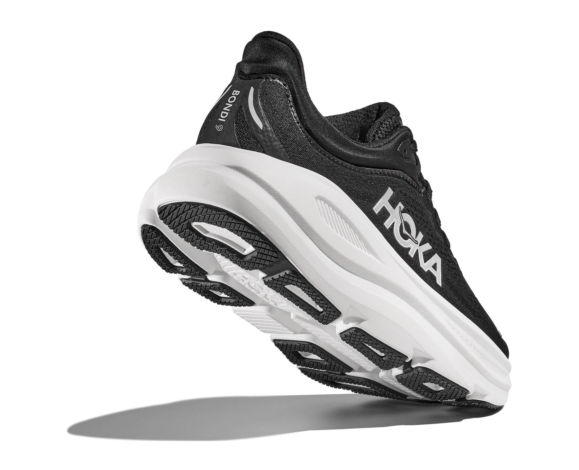 Hoka Bondi 9 Men's Running Shoes Black White