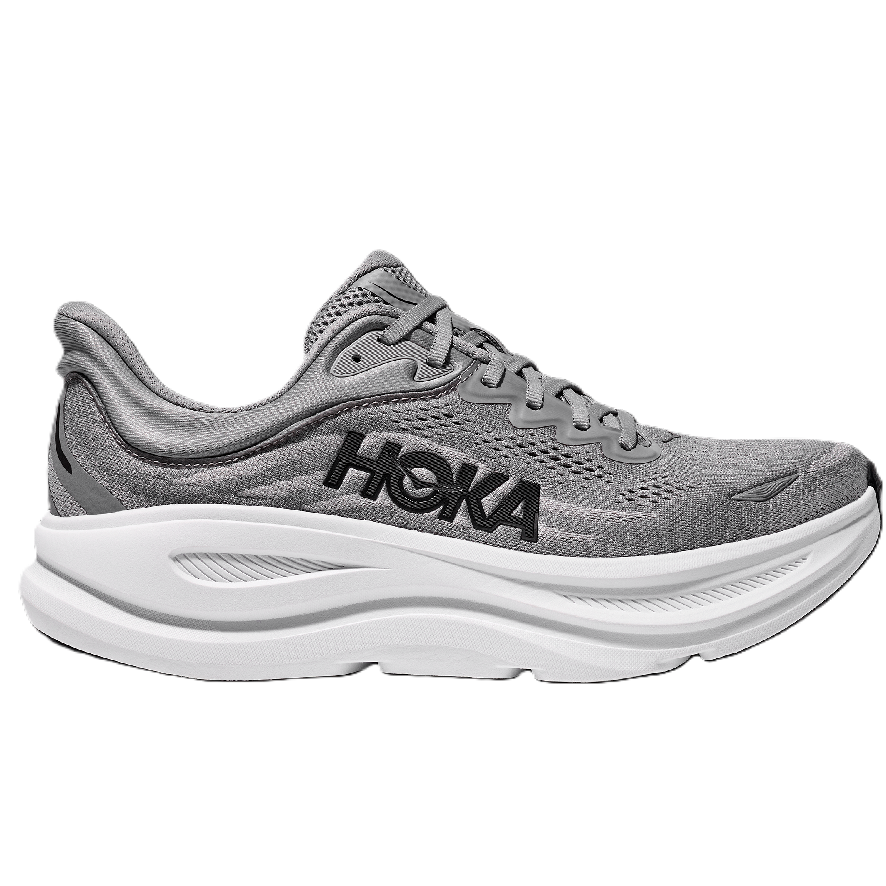 Hoka Bondi 9 Men's Running Shoes Galactic Grey