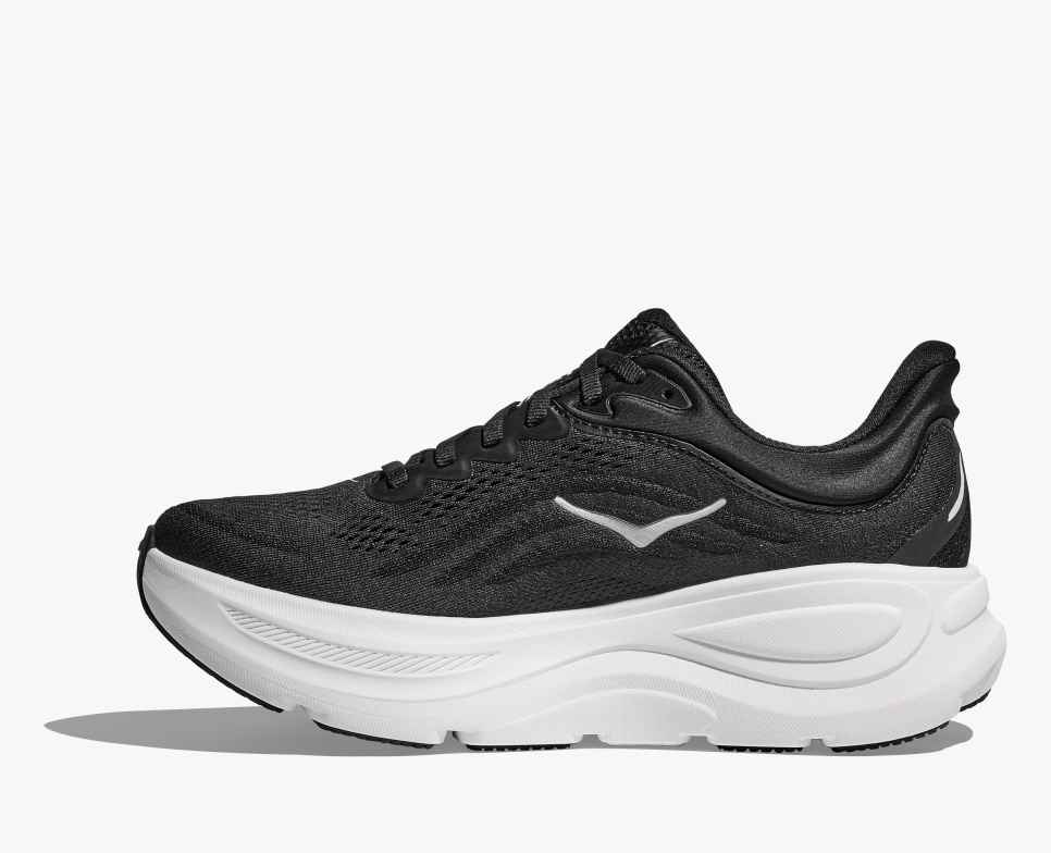 Hoka Bondi 9 Women's Running Shoe Black White