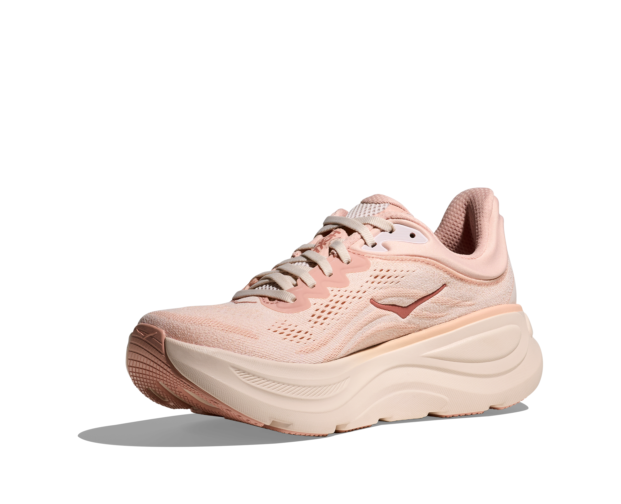 Hoka Bondi 9 Women's Running Shoes Rose Latte Rose Cream