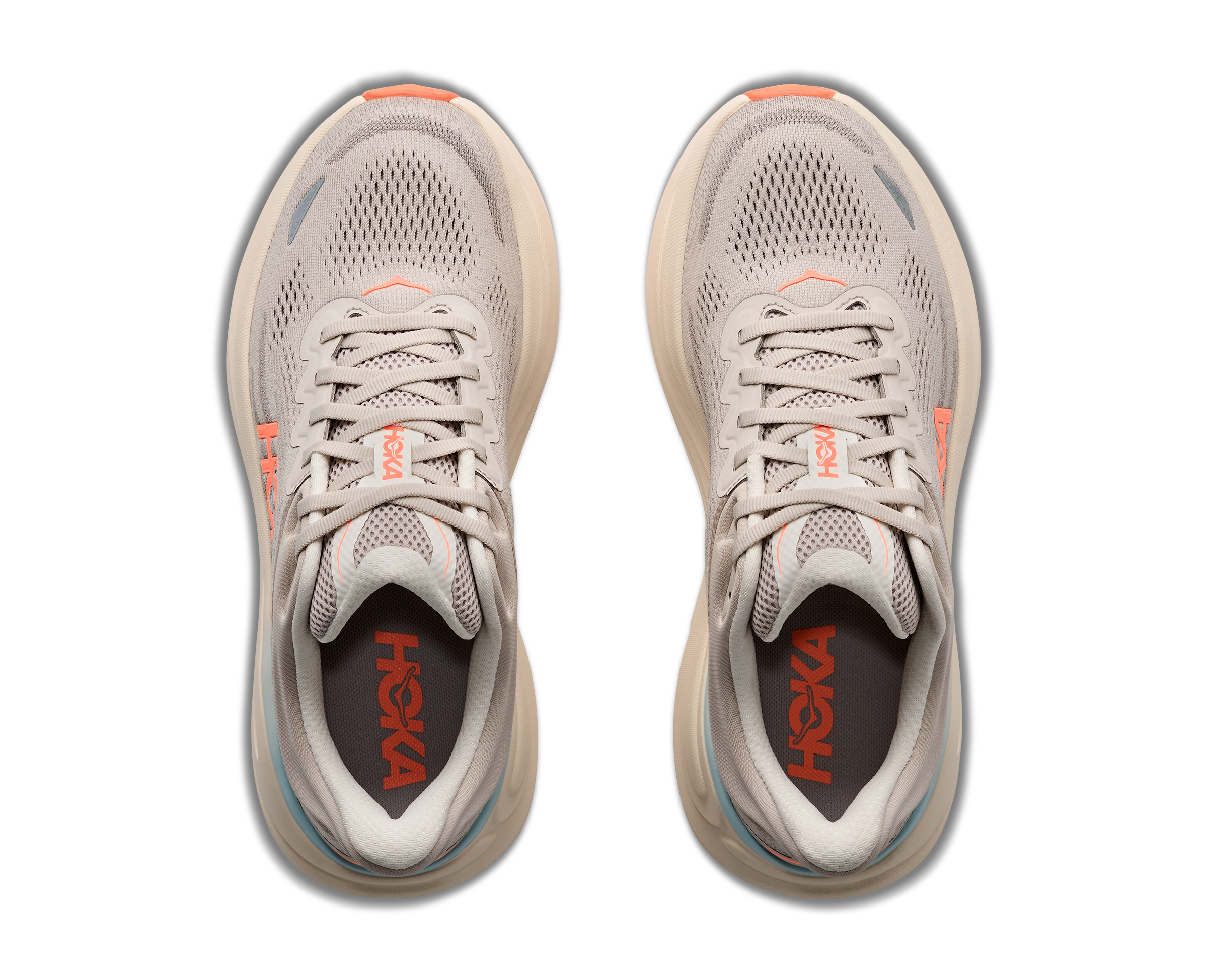 Hoka Bondi 9 Women's Running Shoes River Rock Grey