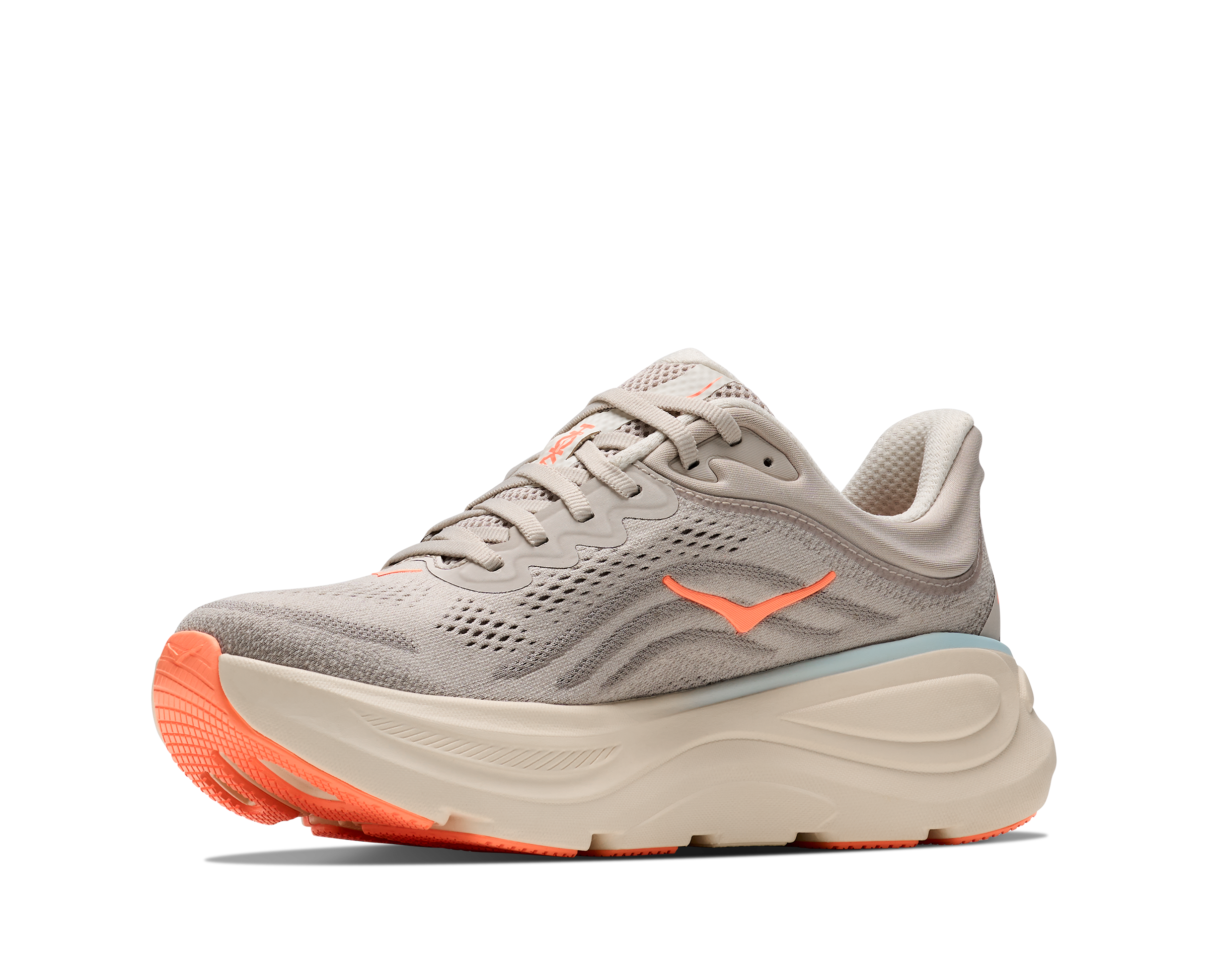 Hoka Bondi 9 Women's Running Shoes River Rock Grey