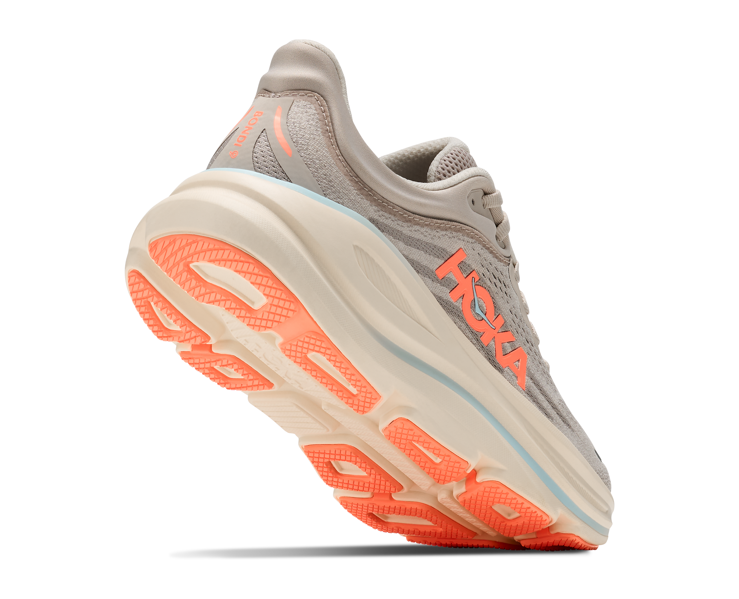 Hoka Bondi 9 Women's Running Shoes River Rock Grey