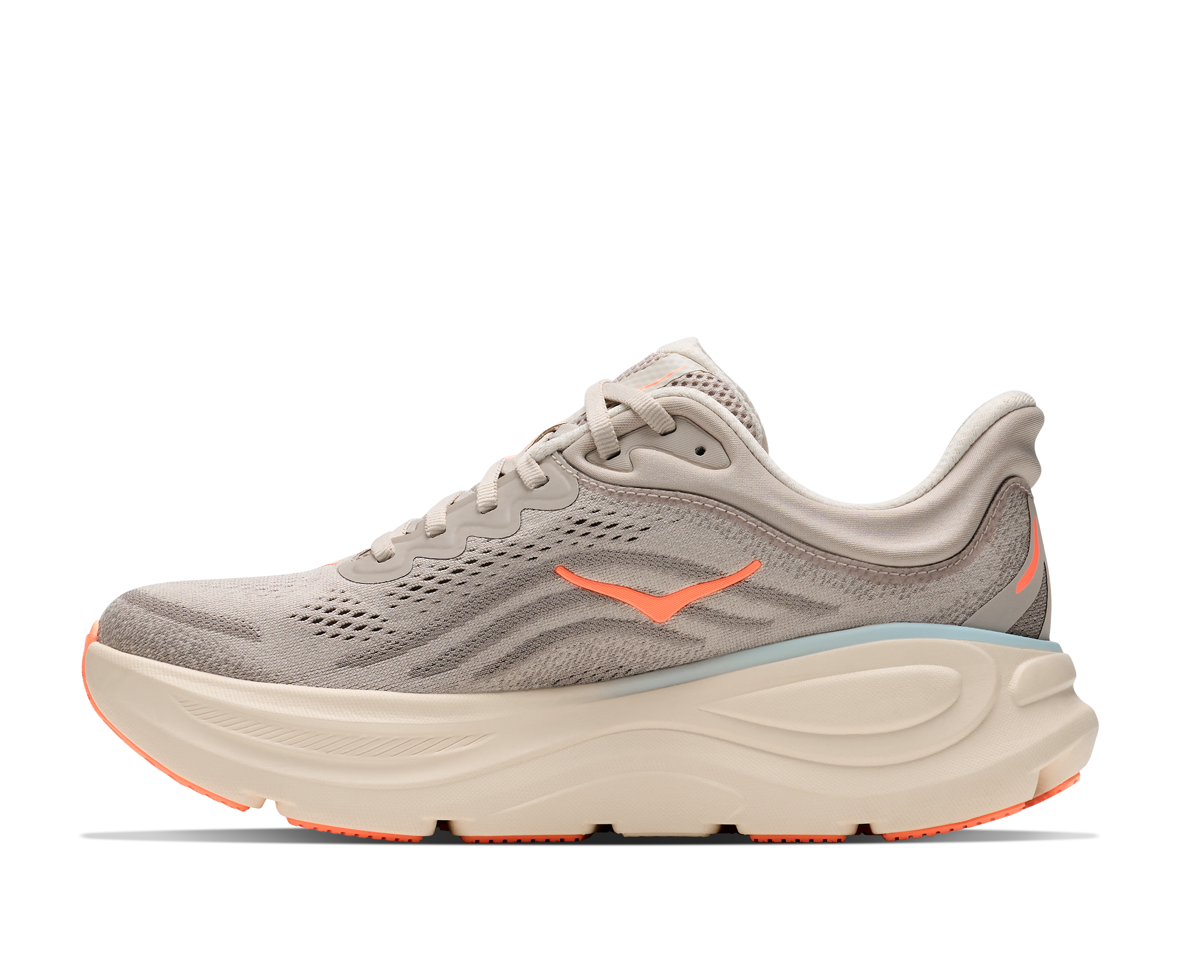Hoka Bondi 9 Women's Running Shoes River Rock Grey