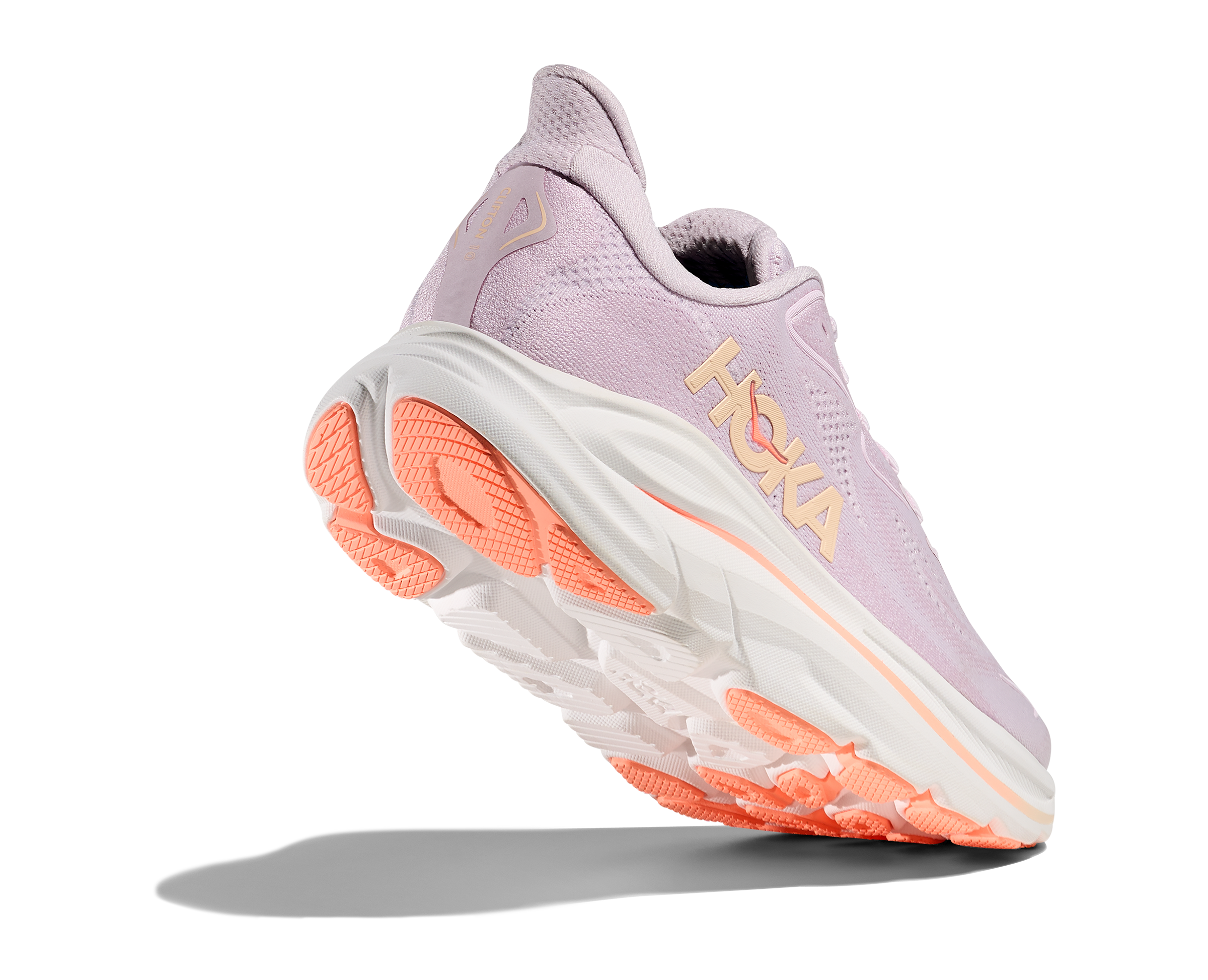 Hoka Clifton 10 Women's Running Shoes Lilac Cream