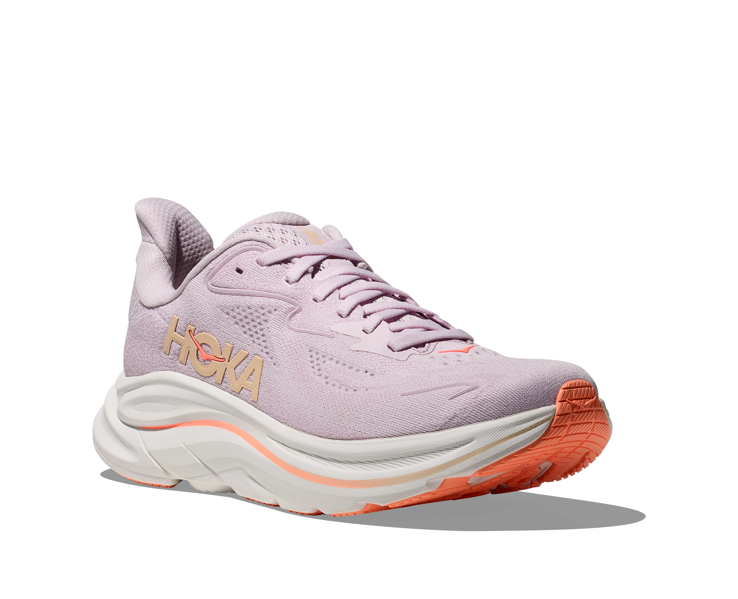 Hoka Clifton 10 Women's Running Shoes Lilac Cream