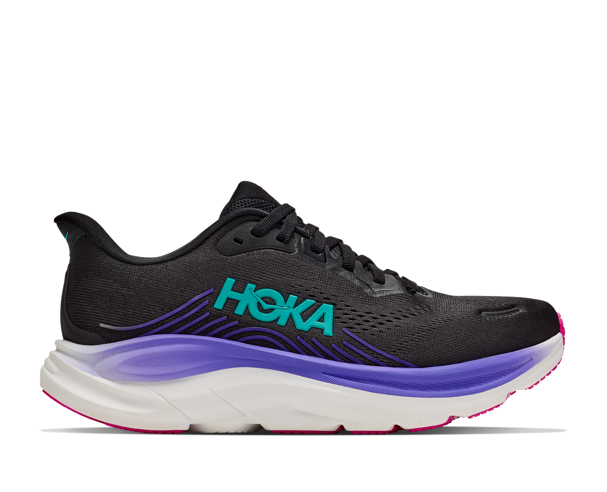 Hoka Clifton 11 Women's Running Shoes Black Neon Nebula