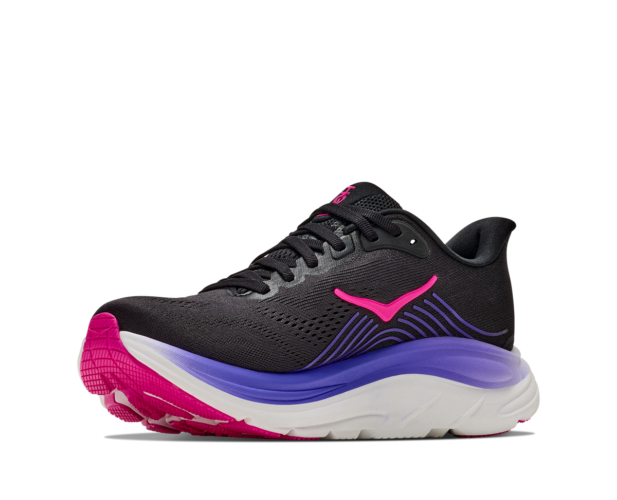 Hoka Clifton 11 Women's Running Shoes Black Neon Nebula