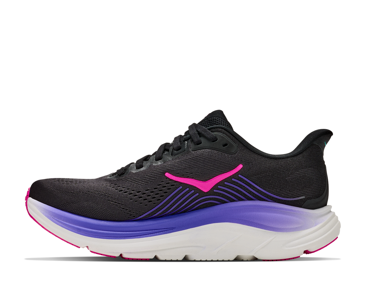 Hoka Clifton 11 Women's Running Shoes Black Neon Nebula