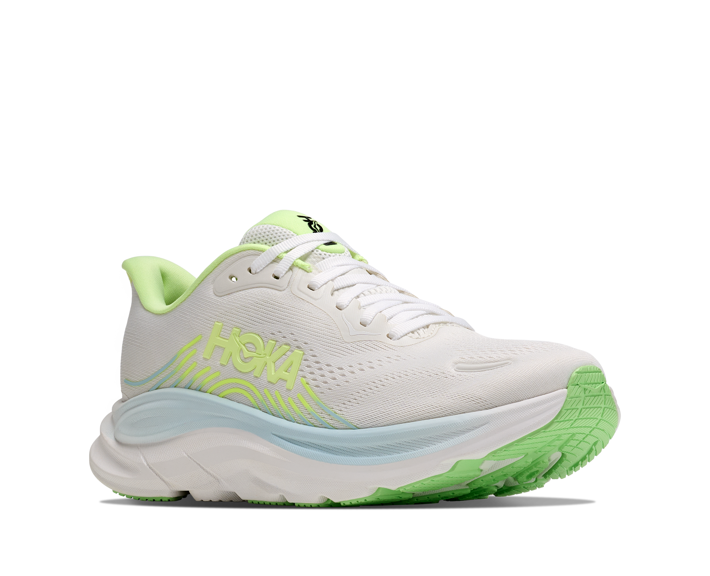 Hoka Clifton 11 Women's Running Shoes Frost Neon Yuzu