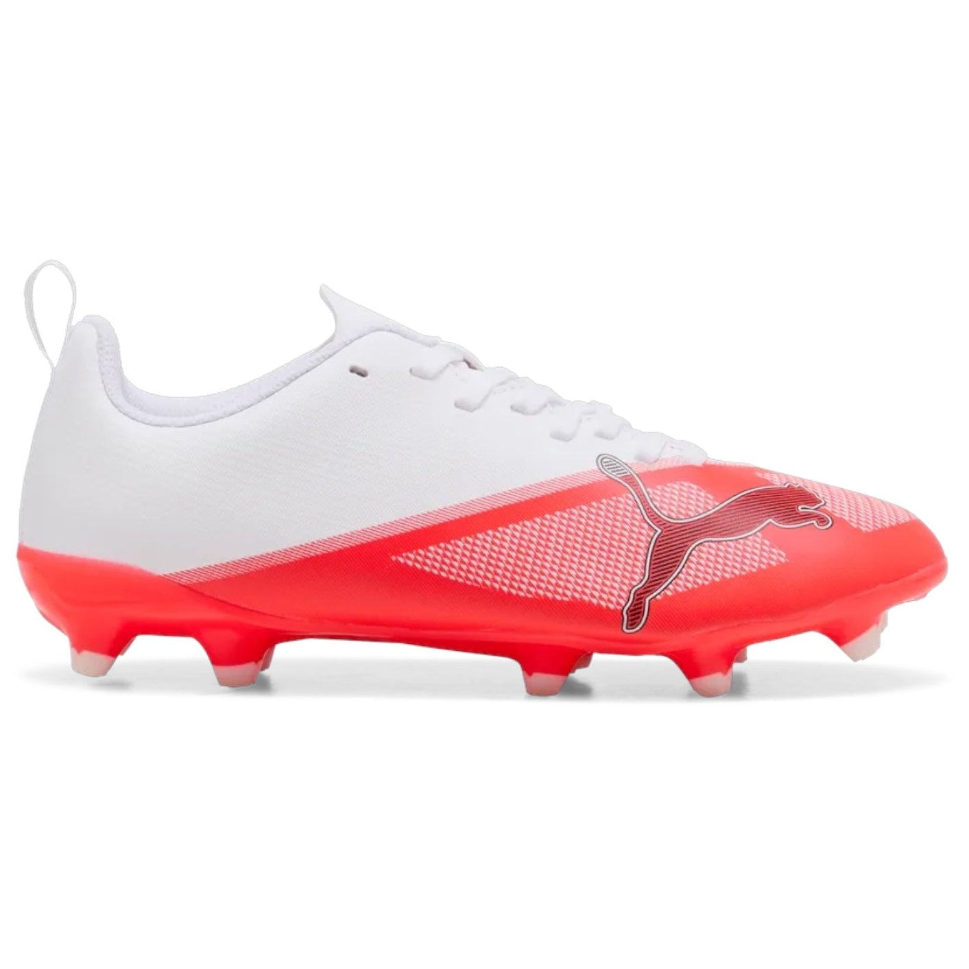 PUMA ULTRA 7 PLAY Firm Ground Junior Football Boots Red White