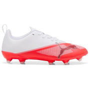PUMA ULTRA 7 PLAY Firm Ground Junior Football Boots Red White