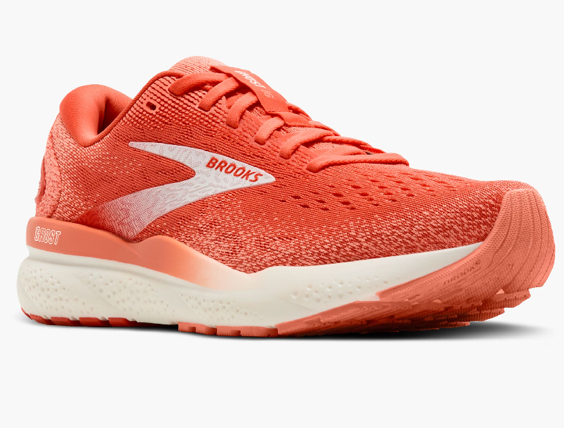 Brooks Ghost 16 Women's Running Shoes Coral White