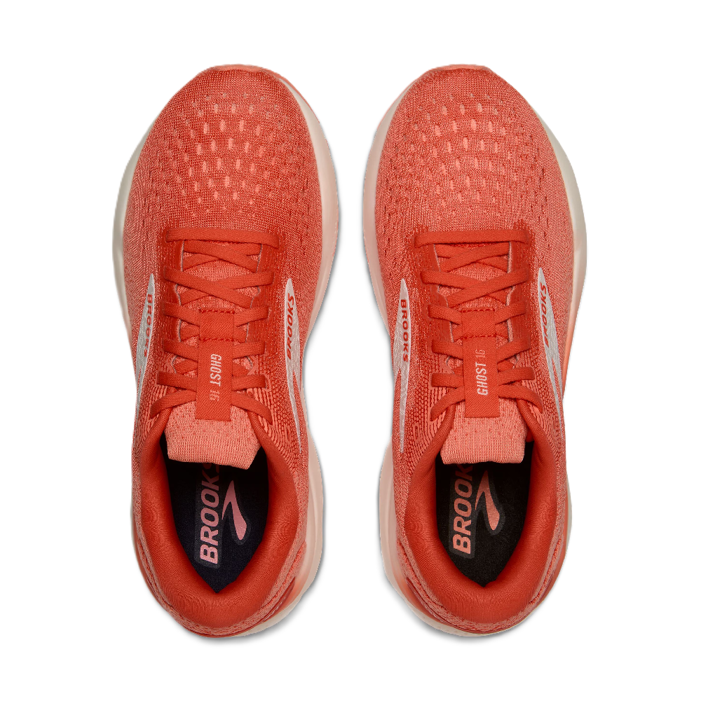 Brooks Ghost 16 Women's Running Shoes Coral White