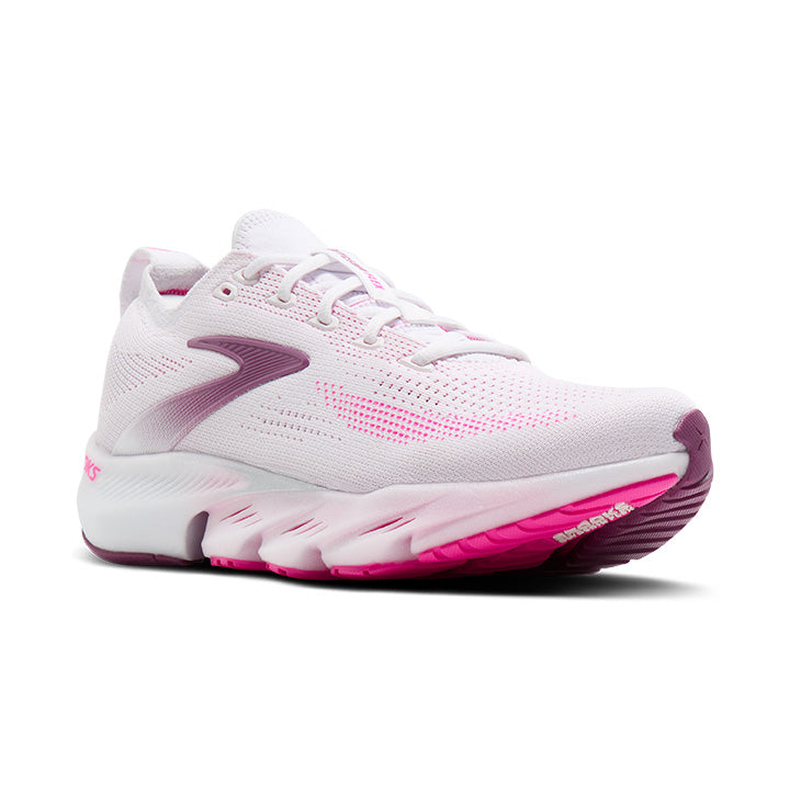 Brooks Glycerin Flex Women's Running Shoes White Cyber Pink
