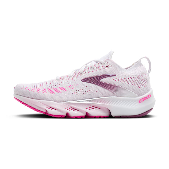 Brooks Glycerin Flex Women's Running Shoes White Cyber Pink