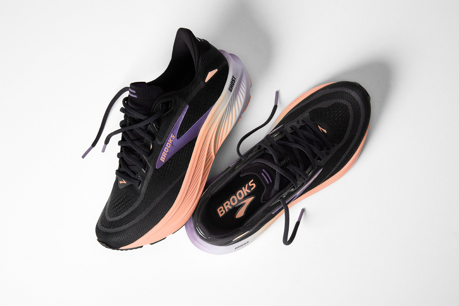 Brooks Ghost 18 Women's Running Shoes Black Mulled Grape