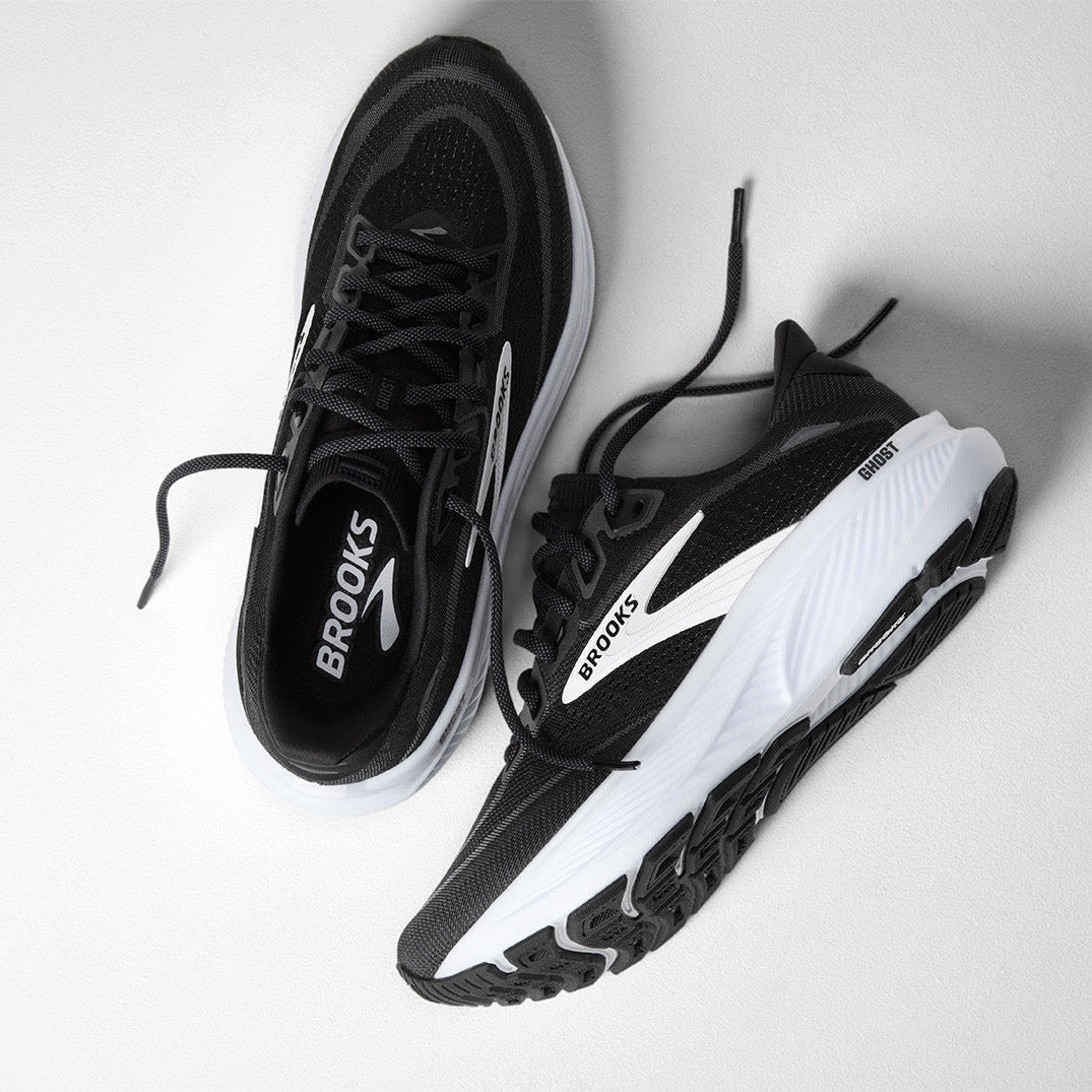 Brooks Ghost 18 Women's Running Shoes Black White