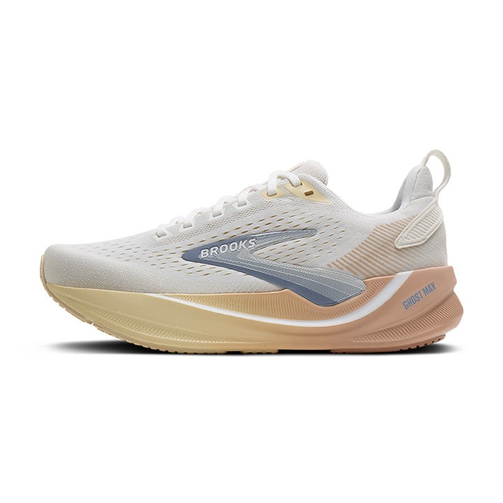 Brooks Ghost Max 4 Wide Fit Women's Running Shoes White Rose
