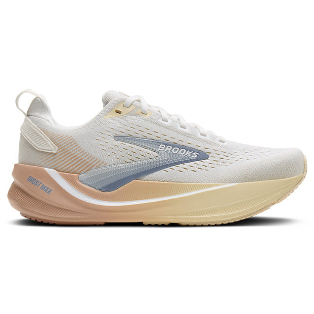 Brooks Ghost Max 4 Wide Fit Women's Running Shoes White Rose