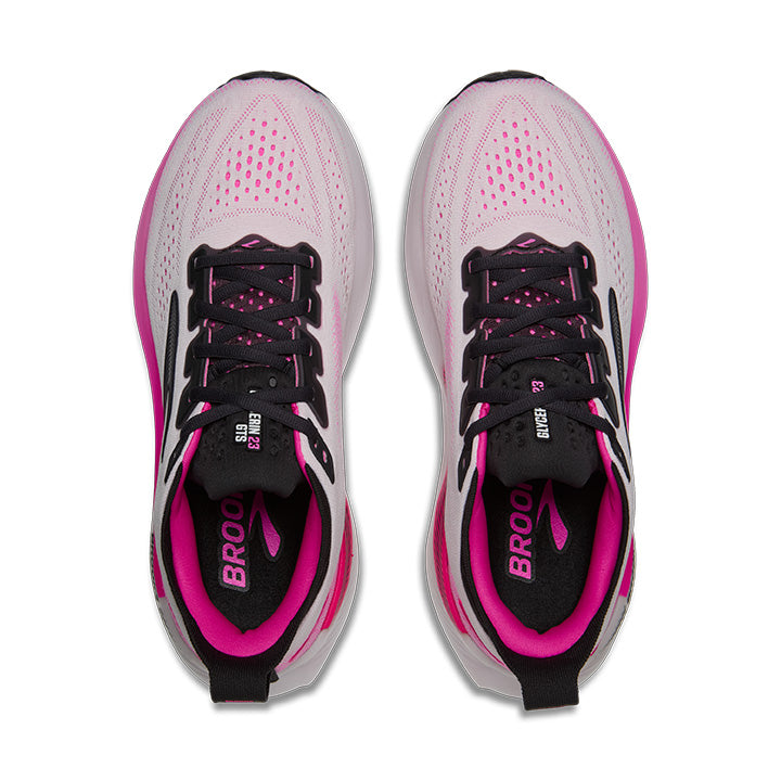 Brooks Glycerin GTS 23 Women's Running Shoes White Pink