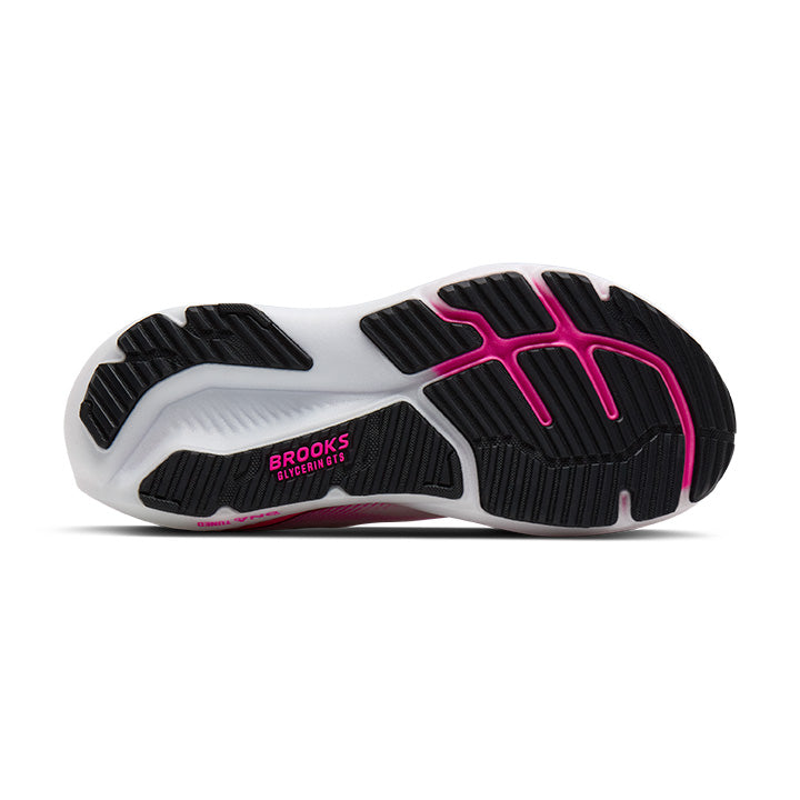 Brooks Glycerin GTS 23 Women's Running Shoes White Pink