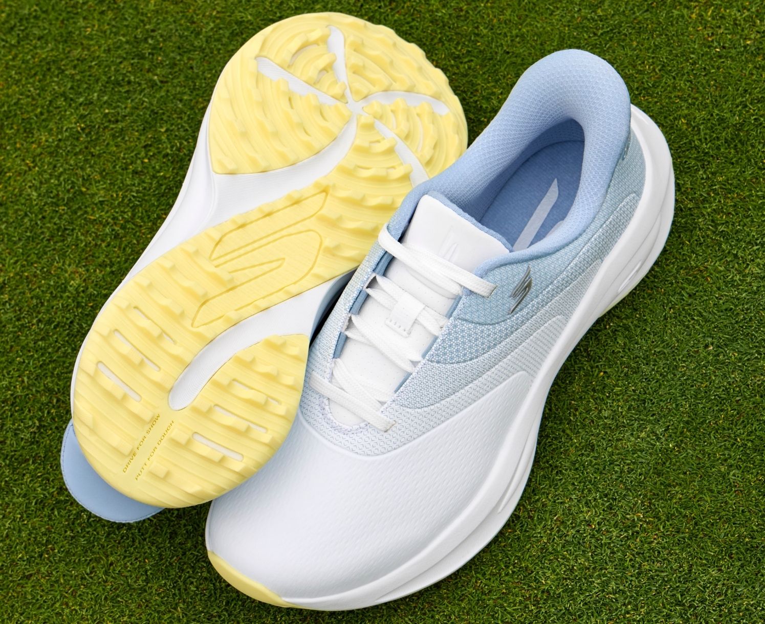 Skechers Flow SI Slip-ins Golf Shoes Waterproof White Blue