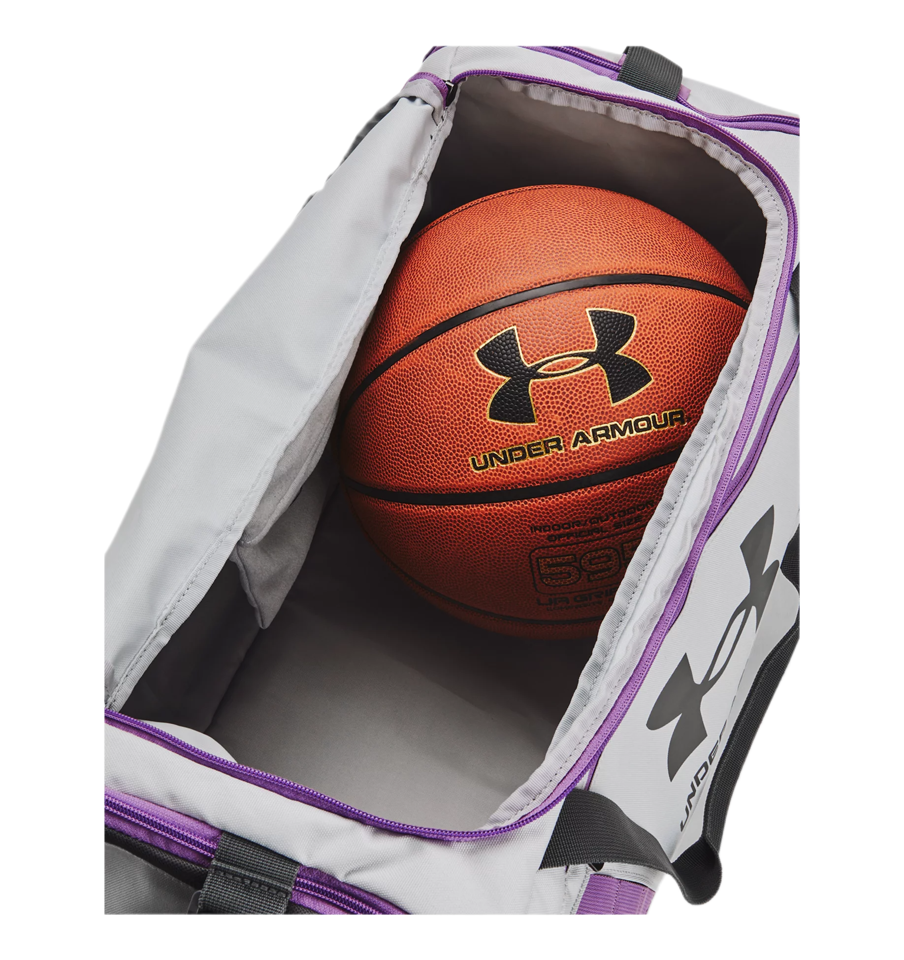 Under Armour Undeniable 5.0 Small Duffle Bag Grey Purple