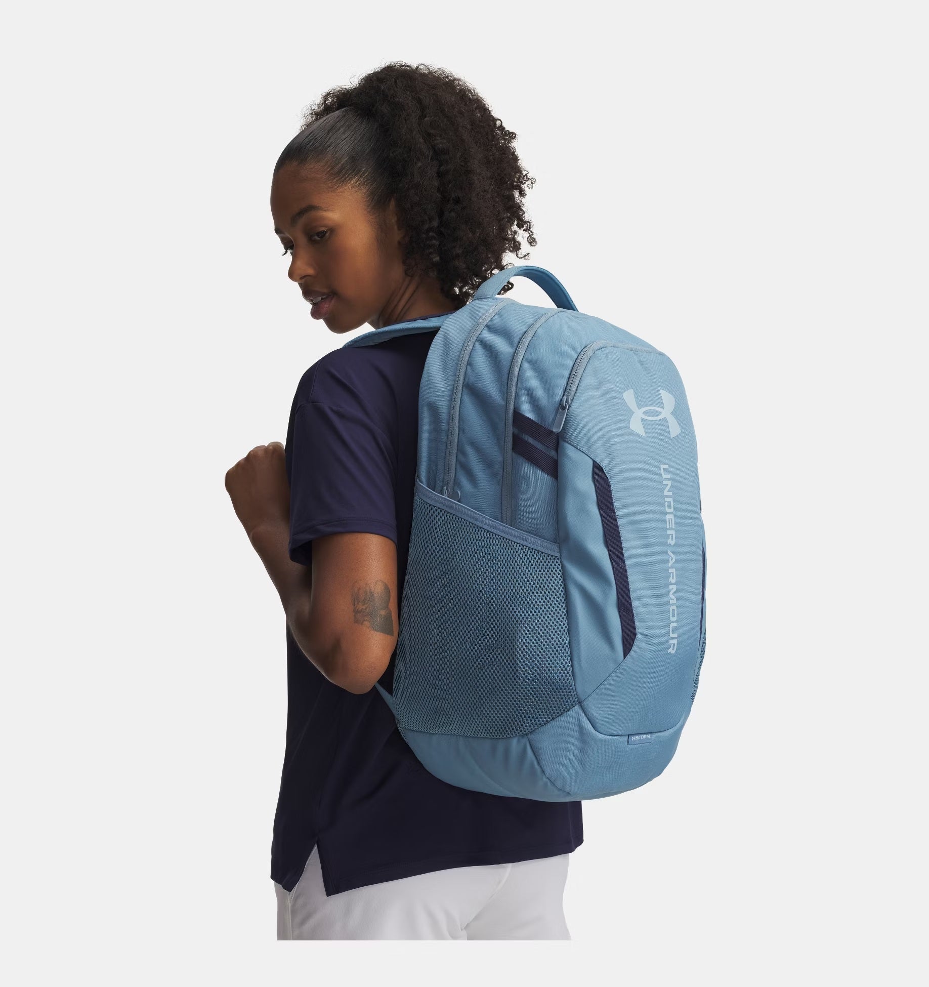 Under Armour Hustle 6.0 Backpack Blue Smoke