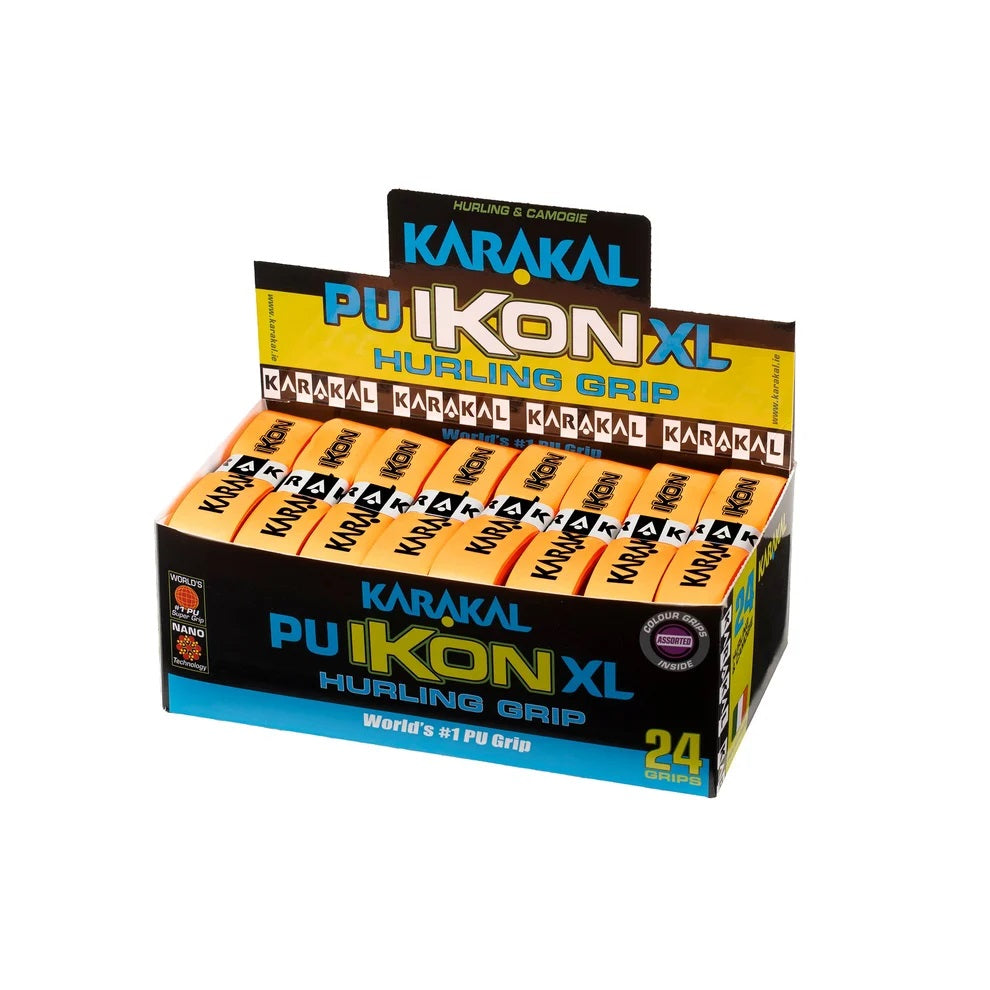 Karakal Ikon XL Hurling Grip Box 24- Orange Black