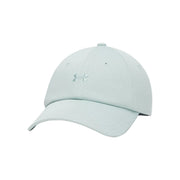 Light blue baseball cap with a brand logo on a white background