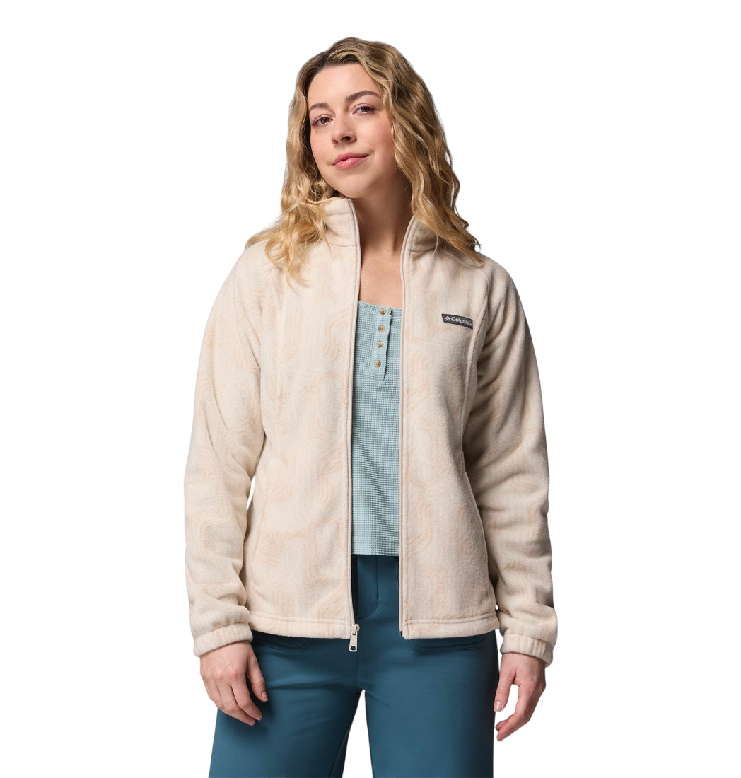 Columbia Women's Benton Springs™ Printed Fleece Jacket Dark Stone