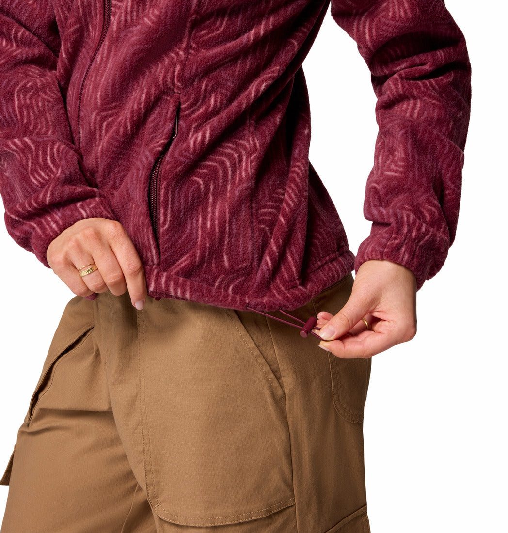 Columbia Women's Benton Springs™ Printed Fleece Jacket Rich Wine