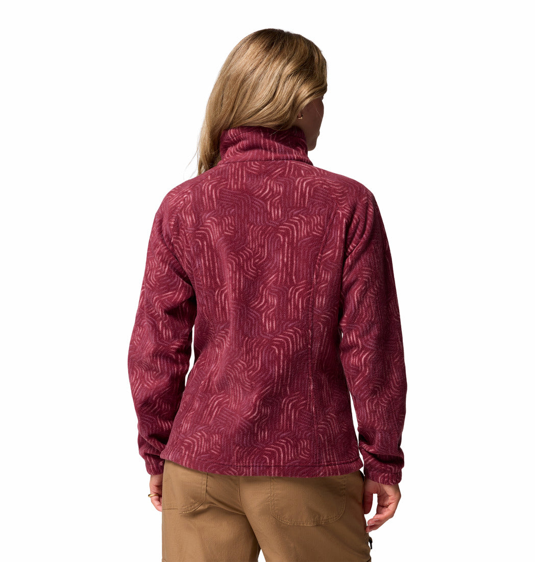 Columbia Women's Benton Springs™ Printed Fleece Jacket Rich Wine