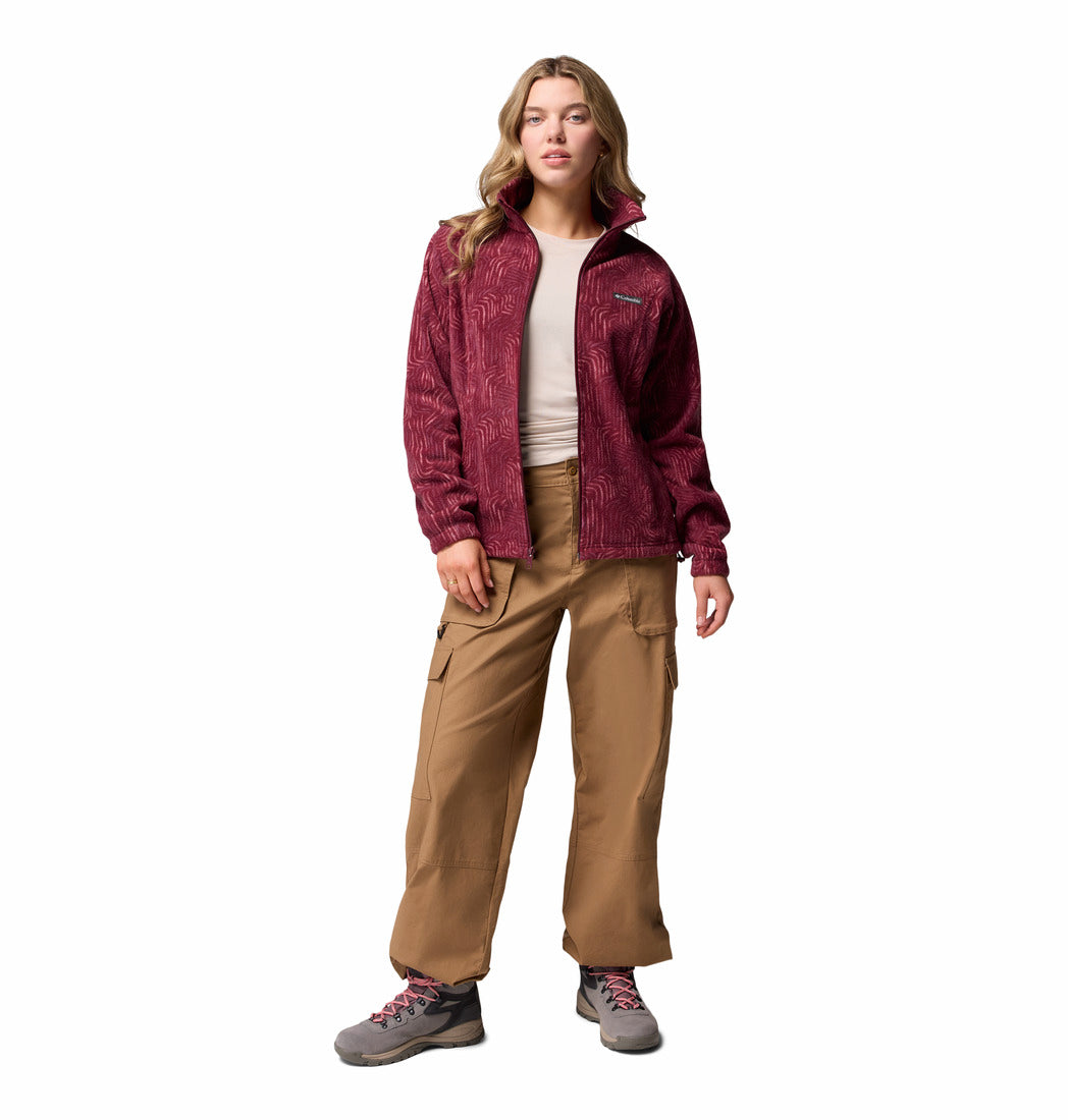 Columbia Women's Benton Springs™ Printed Fleece Jacket Rich Wine