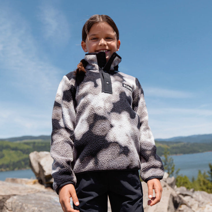 Columbia Youth Helvetia™ II Sherpa Half Snap Printed Fleece