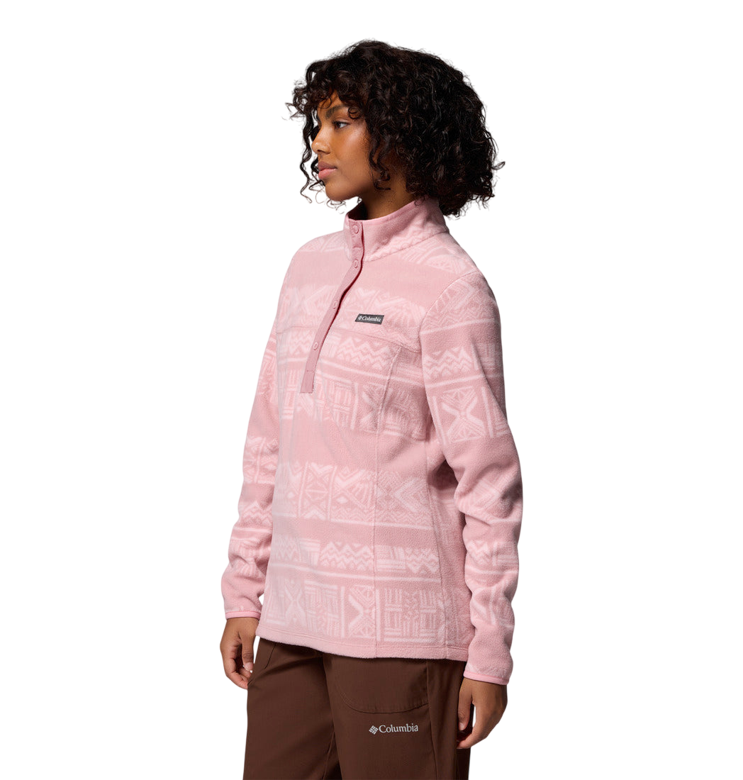 Columbia Benton Springs™ Printed Half Snap Fleece Eraser Pink