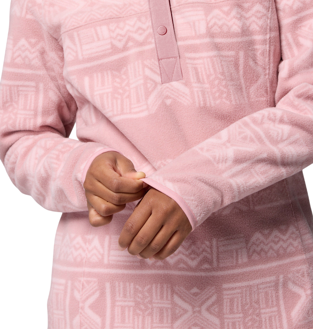 Columbia Benton Springs™ Printed Half Snap Fleece Eraser Pink