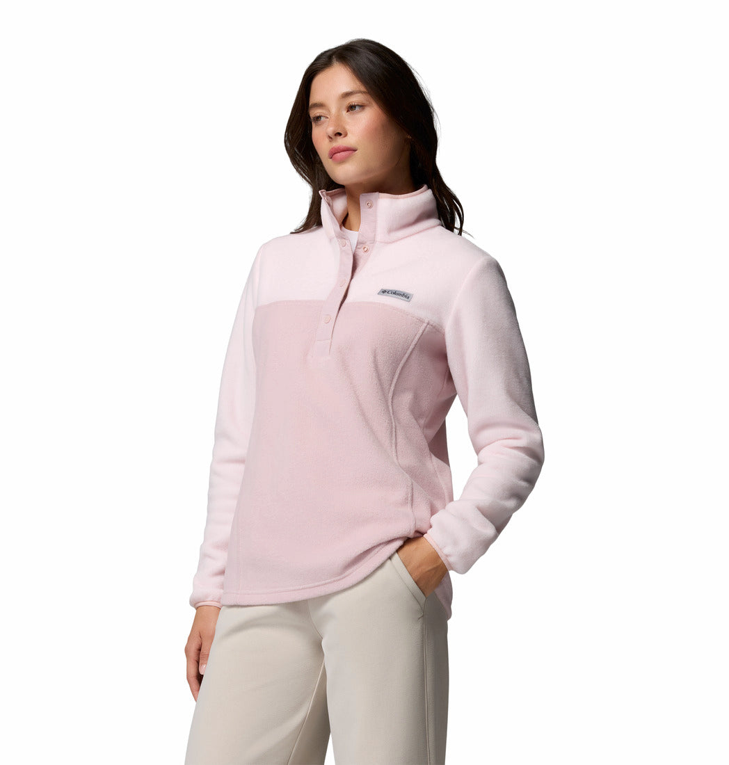 Columbia Women's Benton Springs™ Half Snap Pullover Powder Pink