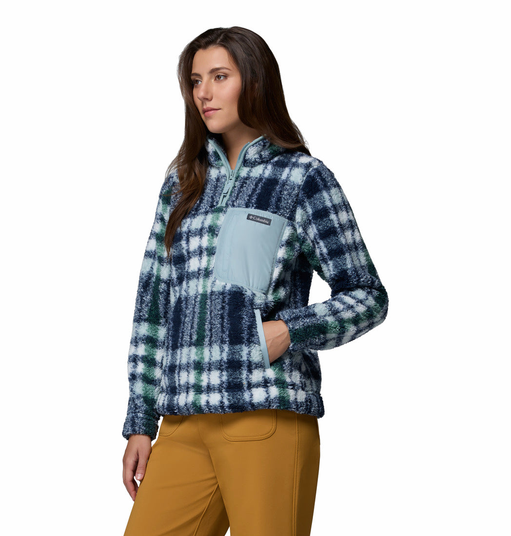 Columbia West Bend™ II Printed Sherpa Jacket Crushed Blue Herringplaid