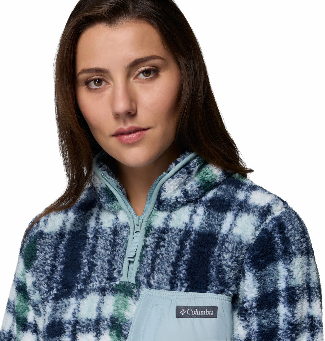 Columbia West Bend™ II Printed Sherpa Jacket Crushed Blue Herringplaid