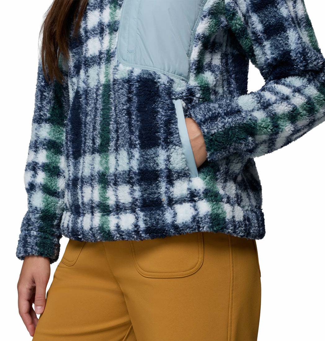 Columbia West Bend™ II Printed Sherpa Jacket Crushed Blue Herringplaid