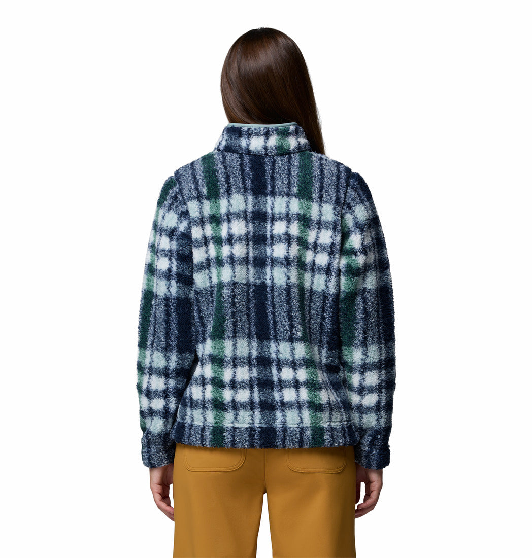 Columbia West Bend™ II Printed Sherpa Jacket Crushed Blue Herringplaid