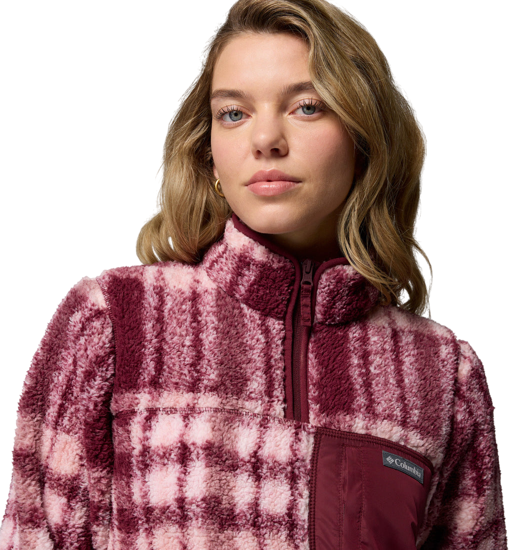 Columbia West Bend™ II Printed Sherpa Jacket Rich Wine