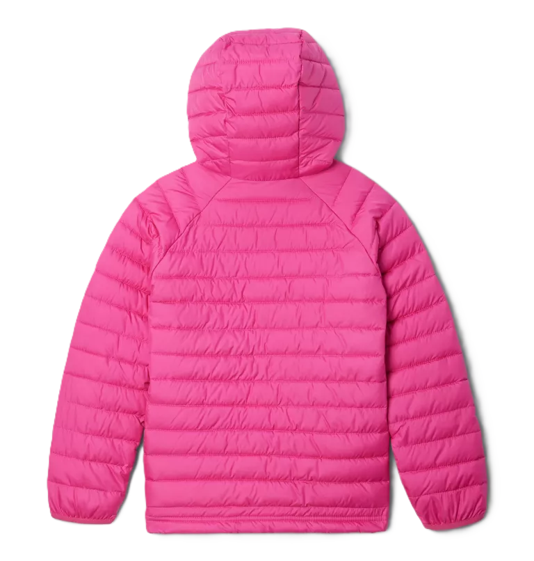 Columbia Girl's Powder Lite™ II Hooded Insulated Jacket Pink